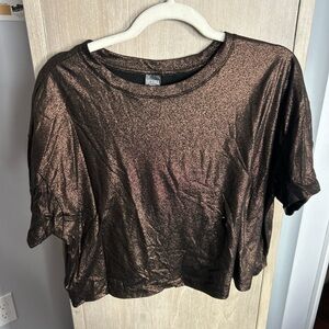 Women's Shimmering Brown Top